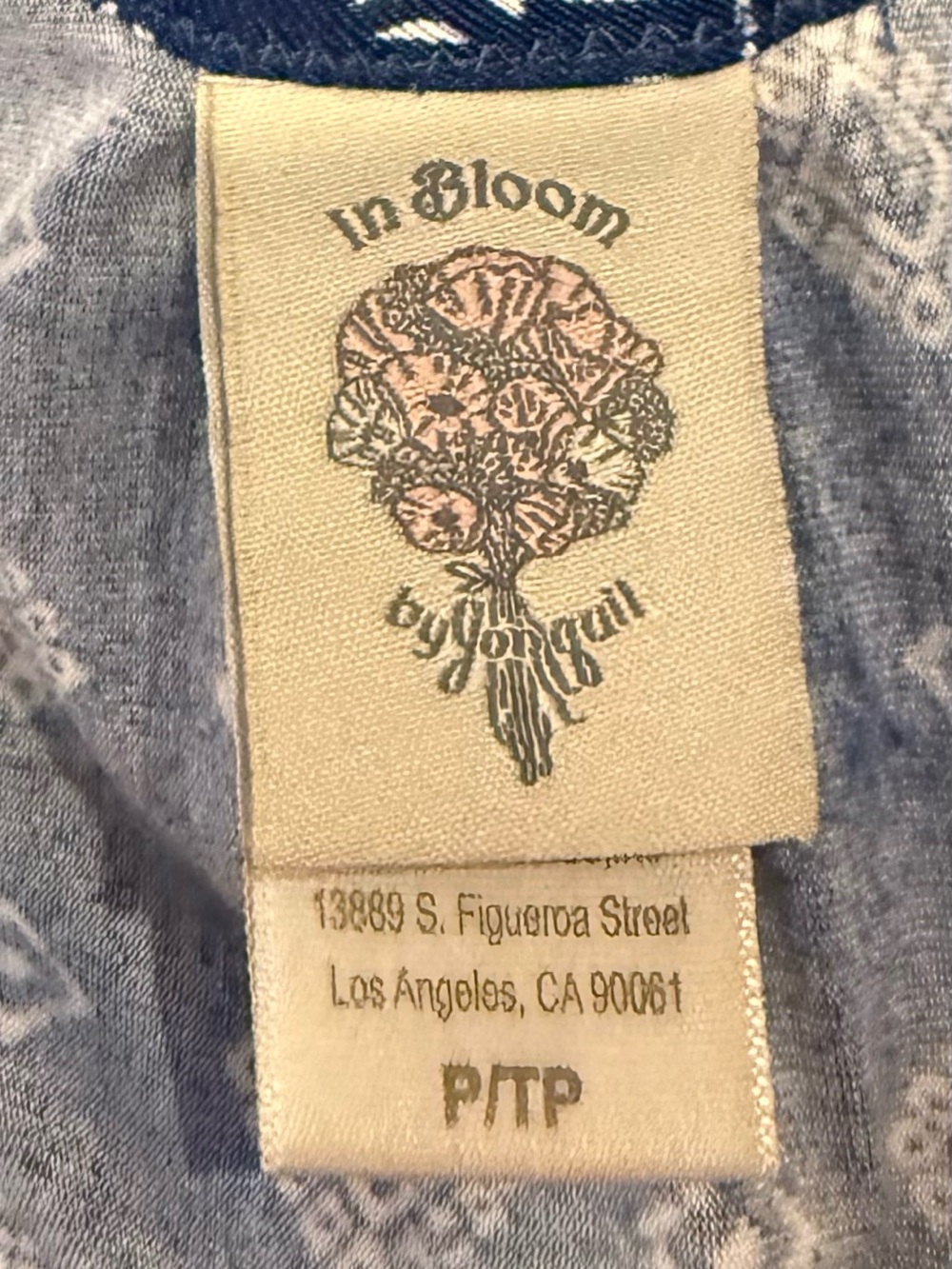 In Bloom by Jonquil Short Chemise Gown Halter Lace Trim Floral Size Small - Picture 7 of 7